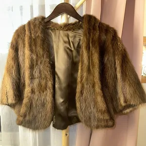 Vintage Brown Ladies Sable vs Sable Fur  Shawl Cape Stole thumbnail 1