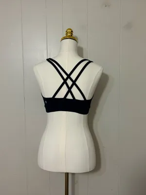 Lululemon Energy Bra Black Medium Support Size 6 W2326S thumbnail 4