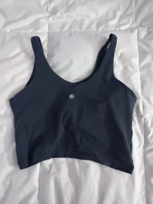 Athleta Transcend V-Neck Crop Sports Bra thumbnail 3