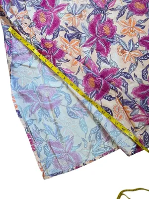 Old Navy Pink Floral Slip Midi Dress Strappy Tie Back Slit XXL thumbnail 8