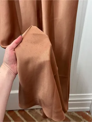 Anthropologie BHLDN Cali Satin Charmeuse midi‎ Dress Size 4 Sedona sunset NEW thumbnail 4