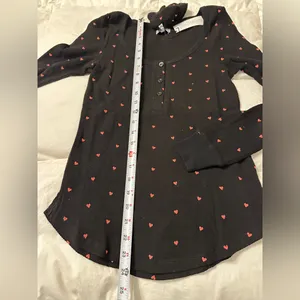Plush Thermal Heart Pajama & Scrunchie Set - NWT - Size XS thumbnail 7