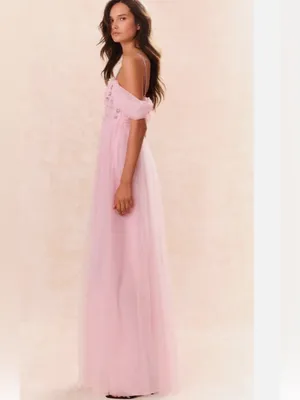 LoveShackFancy Dantine Ballet Embellished Tulle Evening Gown Maxi Dress S 14 thumbnail 3