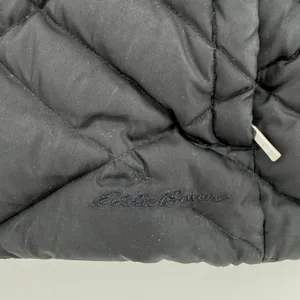 Eddie Bauer Womens Black Quilted Goose Down Puffer Vest Size M Full Zip‎ Outdoor thumbnail 2