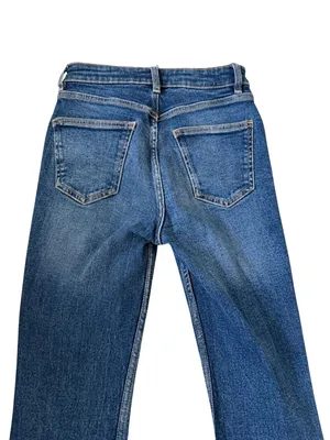 ZARA Medium Wash Straight Leg Jeans Size US 0 thumbnail 5