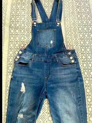 Denim overalls sz 11 thumbnail 2