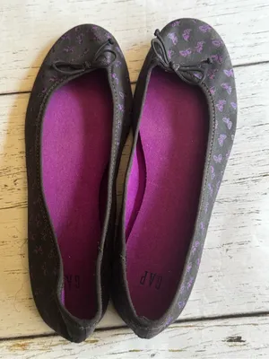 GAP Women's   Ballet Flats with Purple Lining And Pattern Sz 8 thumbnail 3