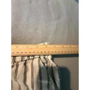 Quince Linen Pants Striped Small White Black Elastic Waist Pockets Sustainable thumbnail 13