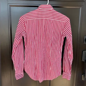 EUC Ralph Lauren Sport Button Down Striped Top Dual Embroidered Ponies Size 2 thumbnail 7