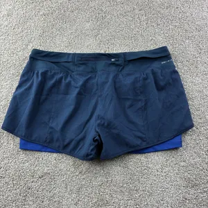 Nike Dri Fit Womens XL Running Short Blue Drawstring Athletic Active Performance thumbnail 7