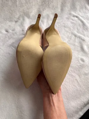 JustFab Blush Suede Clised Toe Pumps thumbnail 5