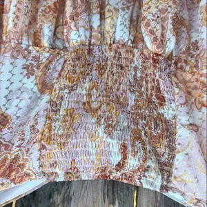NWT Lulus Radiant Suggestion Paisley Babydoll Dress Size Large thumbnail 12