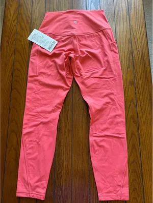 Lululemon Align Pockets High Rise 25” Pale Raspberry Double Lined Size 8 NWT thumbnail 2
