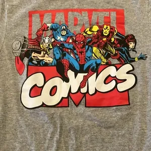 Marvel comics grey tshirts size small women’s thumbnail 3
