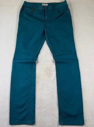 Free People 30 Teal Blue Skinny Leg Colored Denim‎ Stretch Jeans 61855-16515125 thumbnail 1