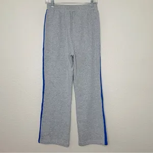 Women’s Side Stripe Fleece Straight Leg French Terry Pants, Sz Small thumbnail 7