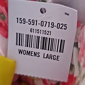 NWT Abercrombie & Fitch summer tea rose floral spagetti strap adjustable dress L thumbnail 7
