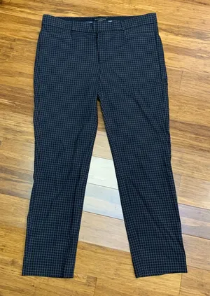 Banana Republic Sloan Crop Pants Womens Size 10 Plaid Checkered Career Office‎ thumbnail 1