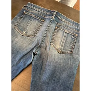 rag & bone/JEAN Distressed Skinny Jeans Size 29 Dark Wash Ripped Knees Denim thumbnail 6