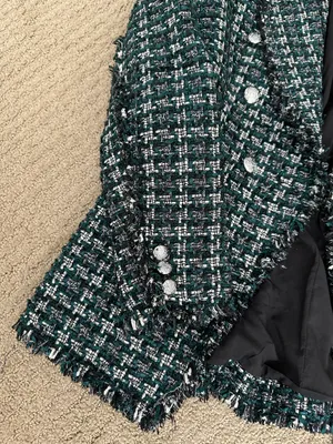 Rachel Zoe Black And Green Blazer thumbnail 2