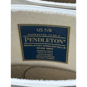 Pendleton Kids Rain Boots Western Navajo Print White Rubber Size 7 8 thumbnail 7
