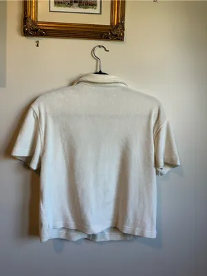 Sweaty Betty Terry Cloth Short Sleeve Polo Shirt Womens XS thumbnail 6