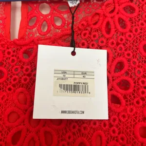 NWT‎ JACK BB Dakota Fit Flare Eyelet Dress Poppy Red Lined Bell Sleeve Size 10 thumbnail 7