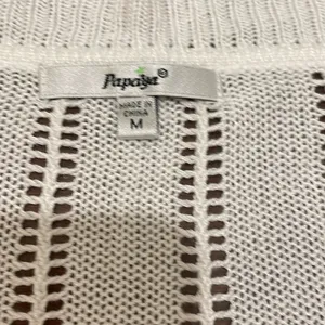 Papaya White Sweater Crop Cardigan thumbnail 2