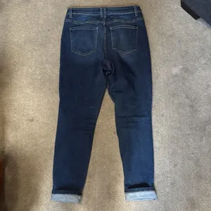 Flying Monkey Dark Wash Distressed Skinny Jeans Size 32 thumbnail 3