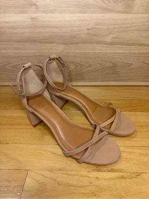 Steve Madden Rae Tan Nubuck Block Heel Sandals - Size 7 thumbnail 2