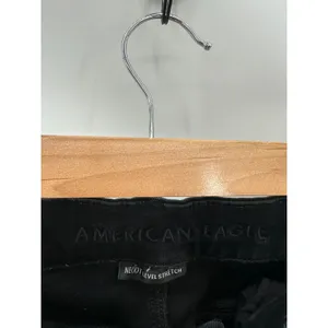 American Eagle Black Wash Curvy Hi-Rise Jegging Denim Stretch Jeans Womens‎ 8 thumbnail 6
