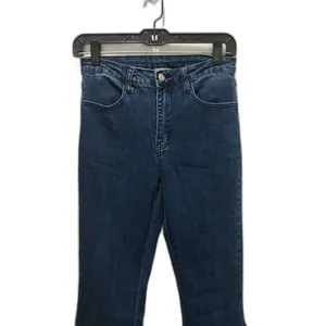 Saints & Hearts Bell Bottom Jeans Dramatic Flare Dark‎ Wash Denim Size Small thumbnail 2