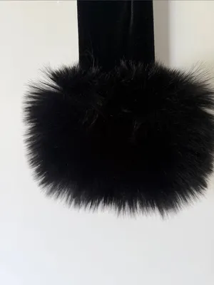 HOUSE OF CB Catriona Faux Fur Long Sleeve Corset Top in Black, XS,BRANDNEW $185 thumbnail 12