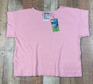 Jungmaven Taos Top Small Pink Hemp Organic Cotton Boxy Pocket Tee NWT USA Made thumbnail 1