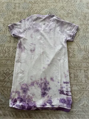 Lululemon Swiftly Tech Short Sleeve Shirt 2.0 in Shibori Stripe Wisteria Purple thumbnail 4