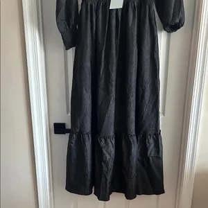 NWT The Hill House Black Wmily Nap Dress - Smocked Bodice thumbnail 3