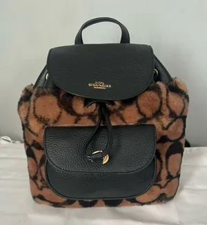Coach X Jennifer Lopez Pennie Backpack 22 In Signature Shearling thumbnail 1