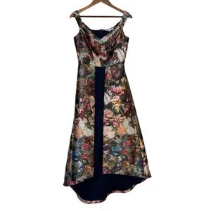 Kay Unger Sophia Floral Walk Through Jumpsuit Gown Size 6 NWT thumbnail 3
