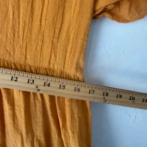 Knox Rose Orange Textured Tiered V Neck Short Sleeve Boho‎ Dress Size S thumbnail 7