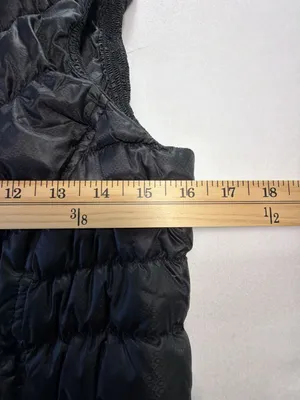 Athleta Puffer Vest Size S Black Quilted Down Winter Outerwear thumbnail 6
