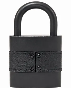 CHLOE Replacement Black Leather / Black Metal Large Lock & Black Large Key thumbnail 3