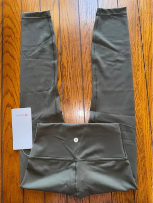Lululemon Wunder Train High Rise 25” Dark Olive Size 4 NWT thumbnail 1