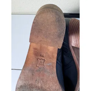Tory Burch Leather Ankle Booties Women Size 8 Black Block Heel‎ Minimalist Chic thumbnail 6