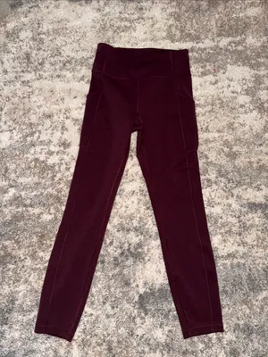 lululemon athletica women’s and Deep Burgundy Leggings thumbnail 5