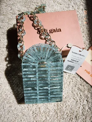 Cult Gaia acrylic phone crossbody bag thumbnail 3
