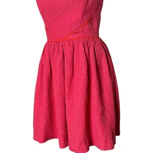 Urban Outfitters Sweetheart Neckline Heart Print Dress Size M Textured Short thumbnail 5