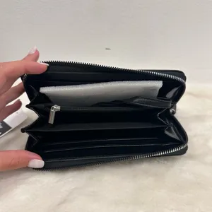 Disney Mickey Mouse Iridescent Mickey Ears Zip Wallet - Black NWT thumbnail 5