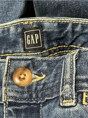 Gap NWT Women’s Size 30 10 Medium Indigo Blue High Rise Wide Leg Cropped Jeans thumbnail 4