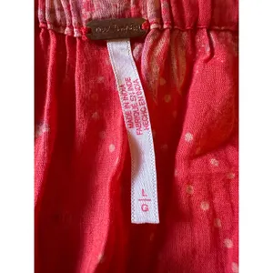 Free People Golden Hour Maxi Dress Cherry Red Large Bohemian Spring Floral 70s thumbnail 13