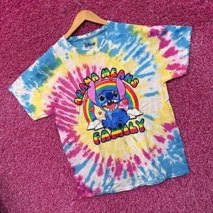 Stitch Ohana Means Family Lilo & Stitch Disney Tie Dye L thumbnail 3